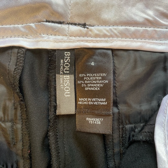 Bisou Bisou Pants/slacks 4 Cuffed Women Black - Picture 8 of 8